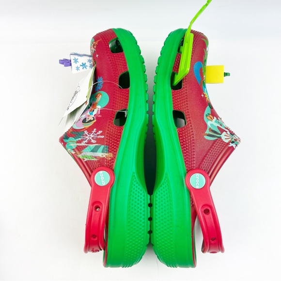 NEW Disney Parks Christmas Crocs Holiday Presents Mickey Friends 3D Clogs M8/W10 - Picture 5 of 8